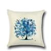 Fashionable Pillows Pastoral Fresh Cartoon Flower Tree Pattern Pillow Creative Home Pillow Case Does Not Include Core