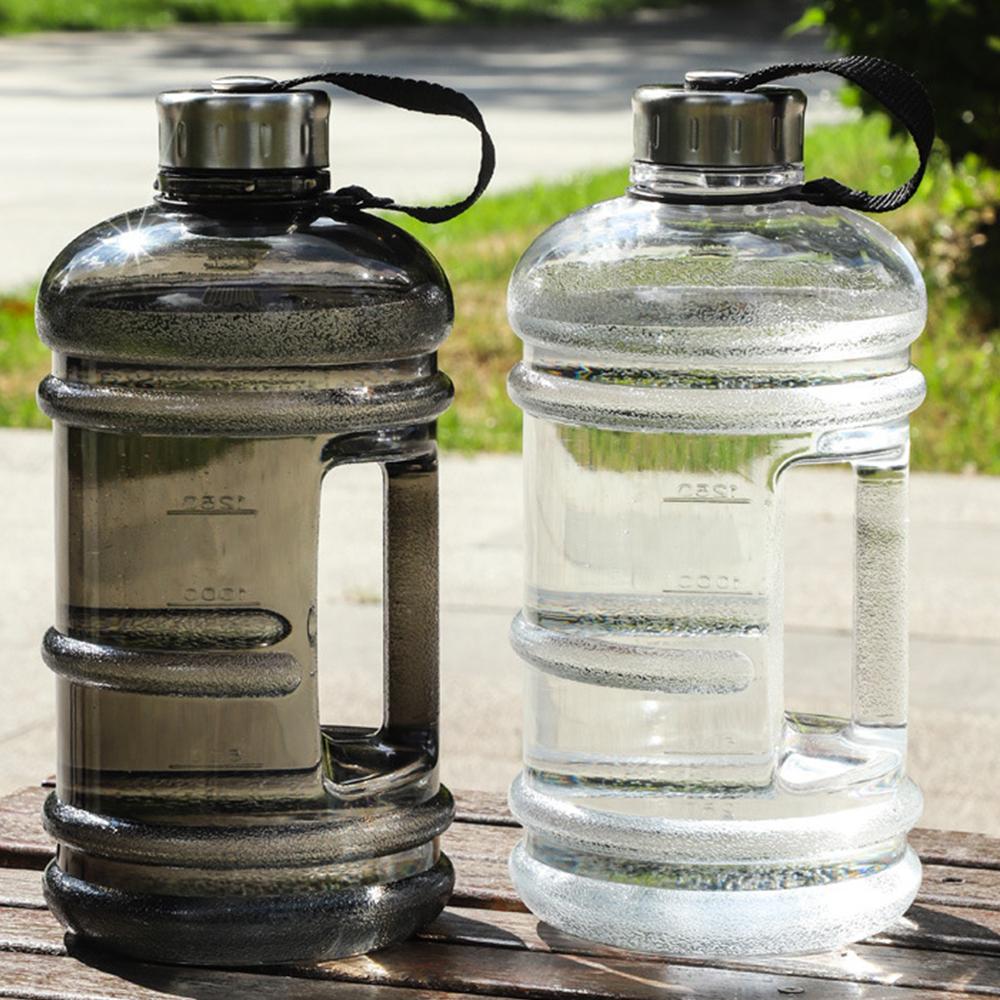 74.5oz Large Capacity Water Bottle With Handle Portable Outdoor Cups Leak Proof Ton Drum Training Sports Fitness Beverage Cup