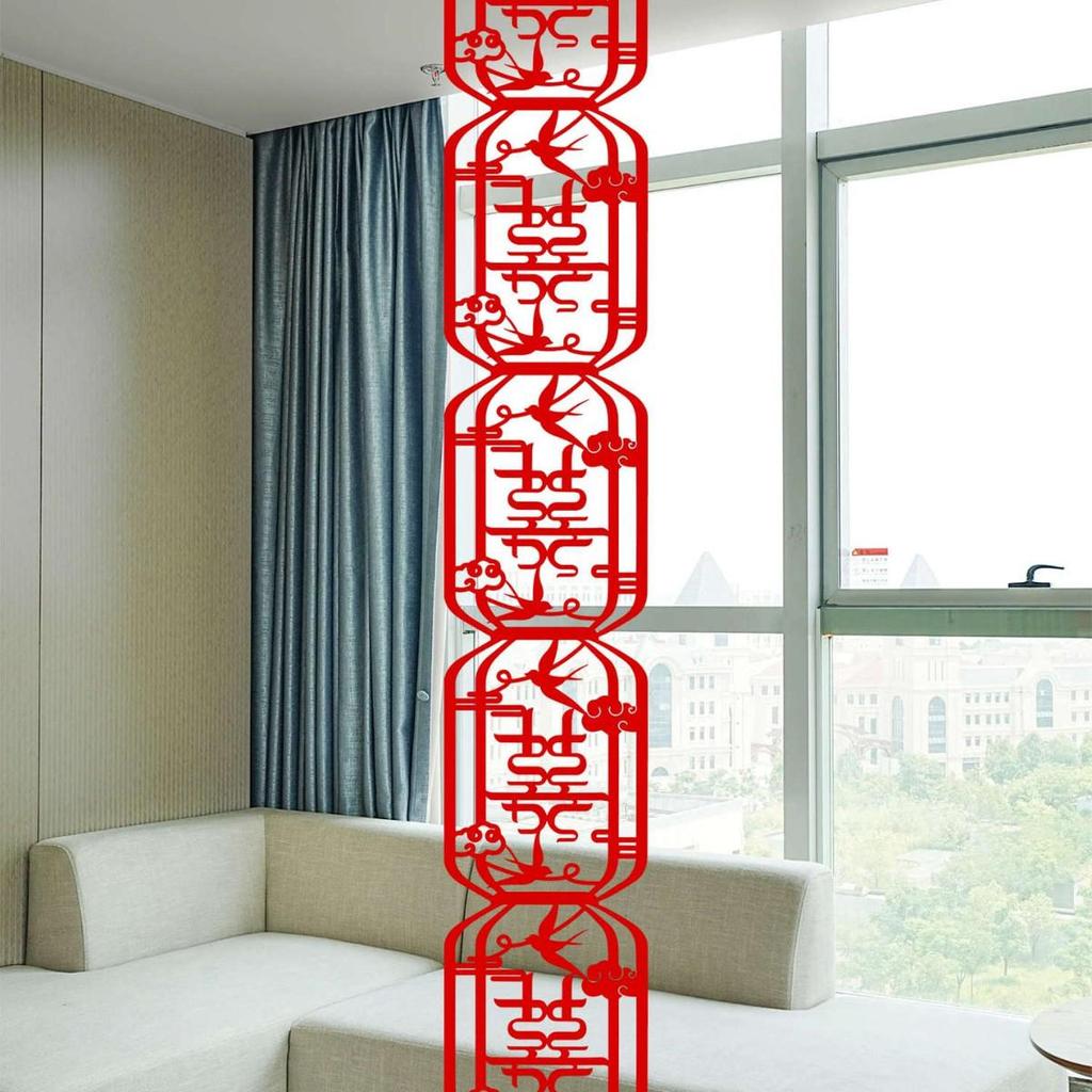 Wedding Paper-Cut 'Happy' Character Decorations for Living Room and Bedroom