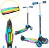 Folding Three-wheeled Scooter EVO Adjustable with a Luminous Platform