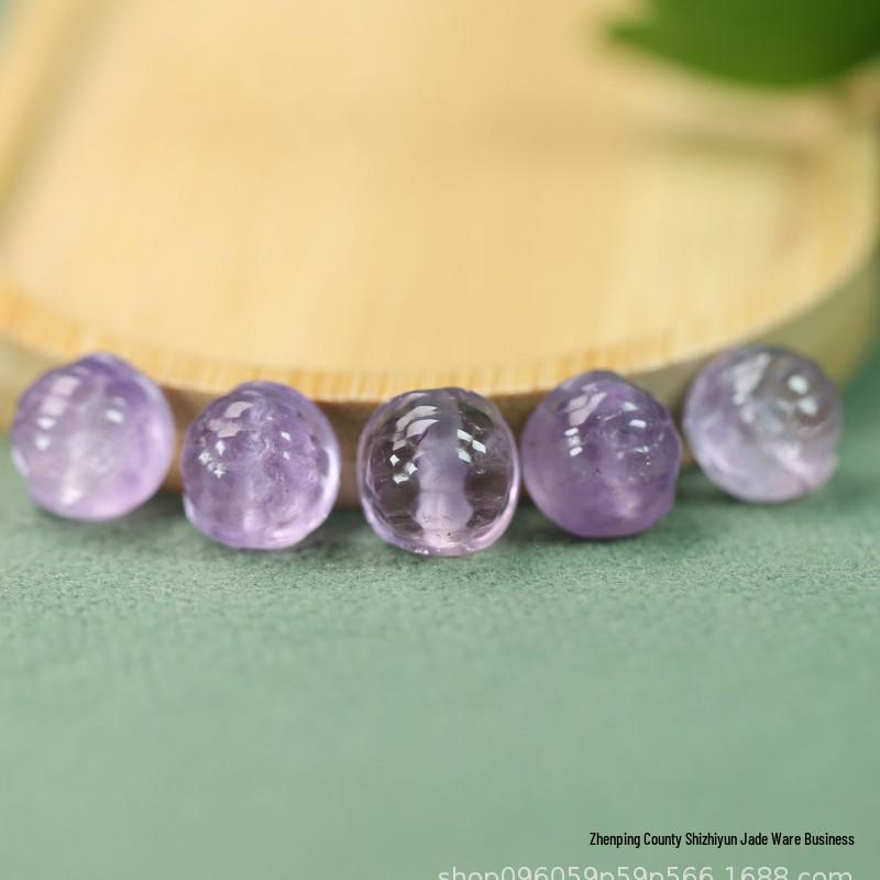 Carved 11x12mm Tortoiseshell Purple Crystal Beads for DIY Necklace, Bracelet, Earrings, and Pendant Accessories