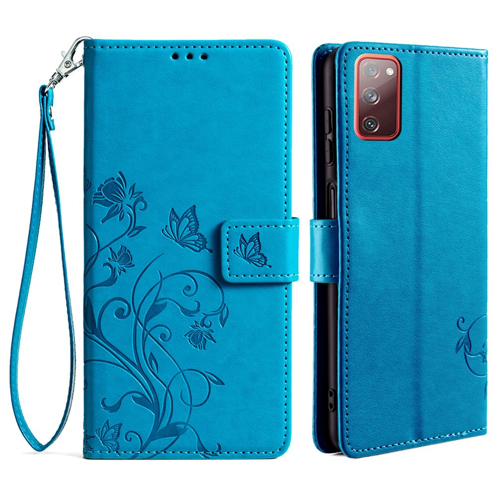 For Samsung Galaxy S20 FE/S20 FE 5G/S20 FE 2022/S20 Lite Case Butterfly Flower PU Leather Phone Cover Online Shopping Wholesale