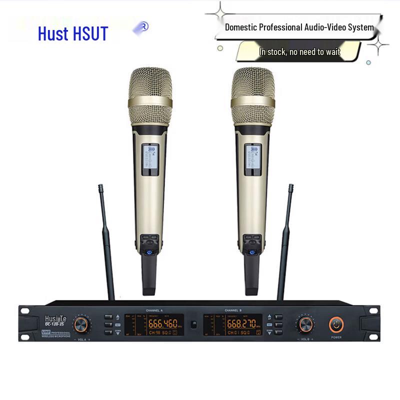 

HusiTe DC-120-2S Dual Wireless Conference Microphone System (CN version)