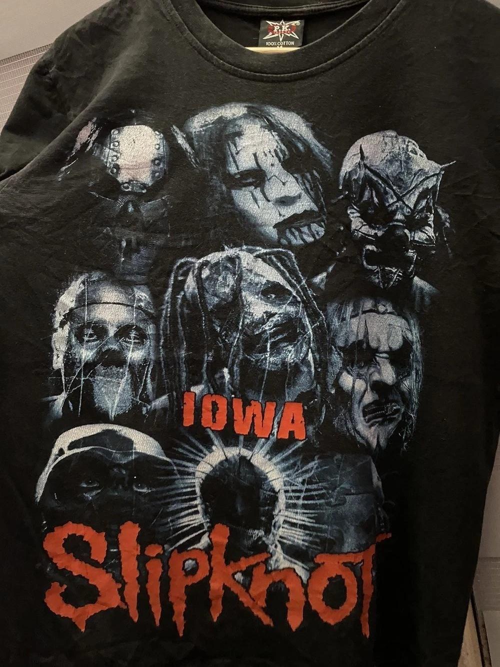 Vintage Slipknot Lowa Band Black Cotton Unisex Tshirt For Men Women KH16743 S