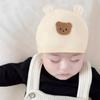 Lovely Newborn Hospital Hat Preemie Boys Girls Beanie Solid with Animal Pattern Infant Baby Hats for Spring Autumn Gift