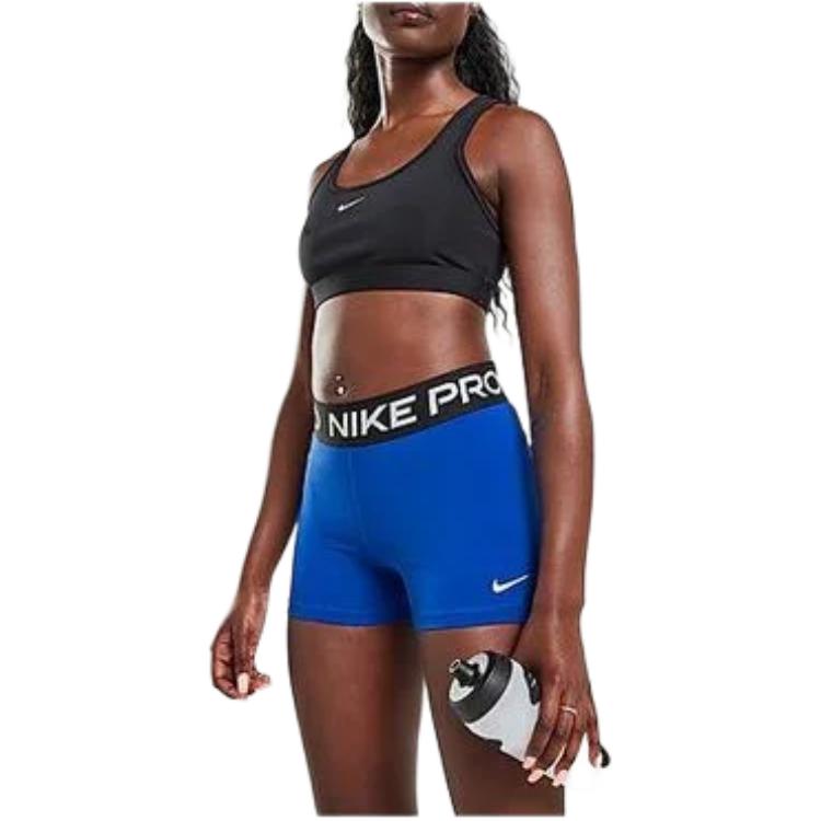 Nike Letter Print Slim Fit Logo Sports Shorts Women Shorts Blue CZ9831-481