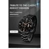 Reloj Hombre  Fashion Mens Watches Luxury Stainless Steel Quartz Wrist Watch Men Business Calendar Watch Relogio Masculino