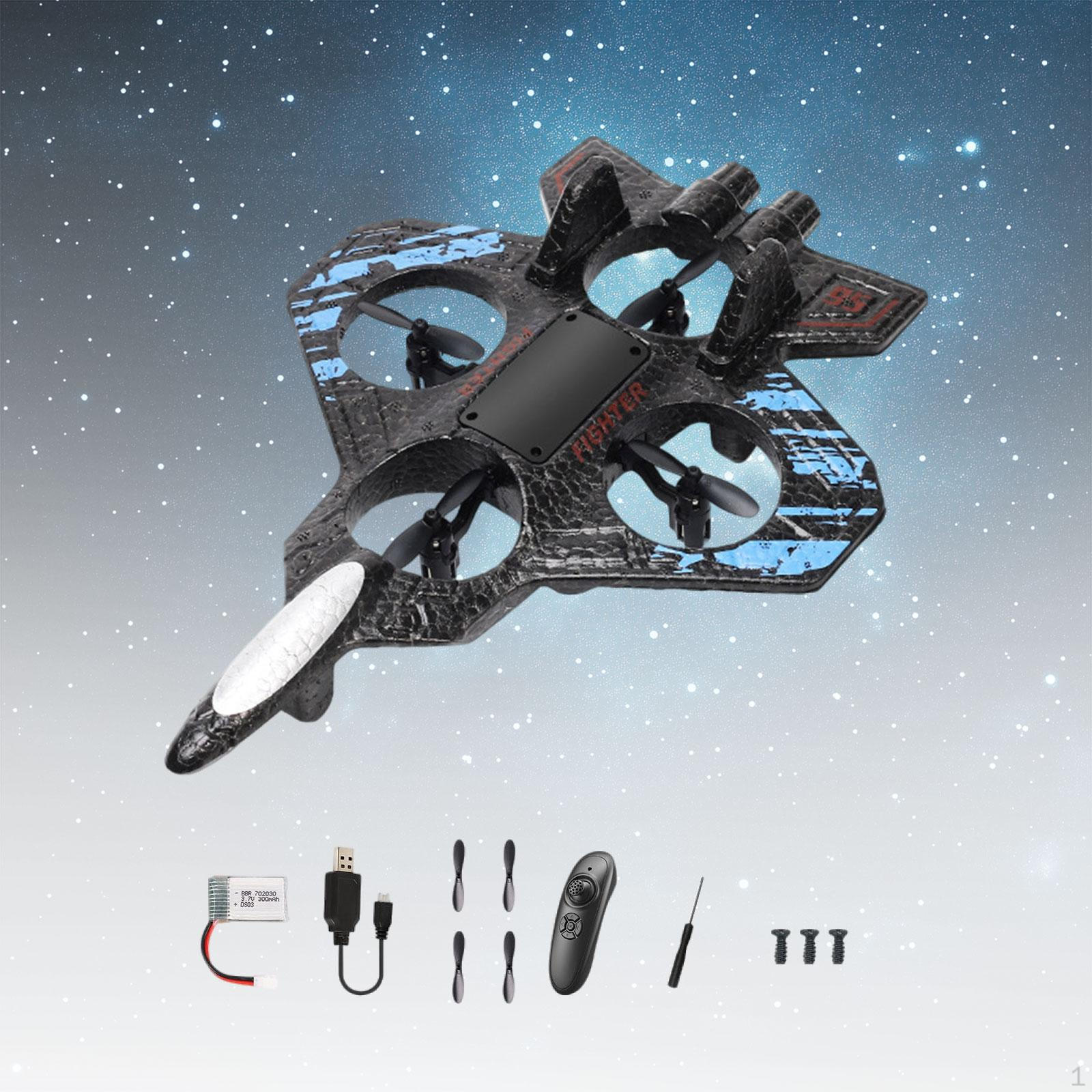 

EVA Remote Control Fighter Jet with 4 Channel for Kids синій