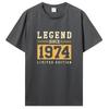 Gammal Vintage 1974 Födelsedagsdekoration Unisex Dam T-shirt Fru Make Födelsedagspresenter Ordspråk Citat Grafisk T-shirt Kläder