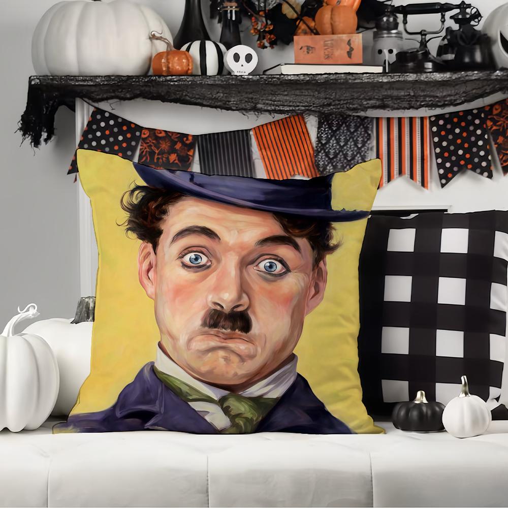 Mime C-Charlie C-Chaplin Kissenbezug Büro Kissen Geeignet für Sofa Auto Schlafzimmer Dekorative Kissenhülle