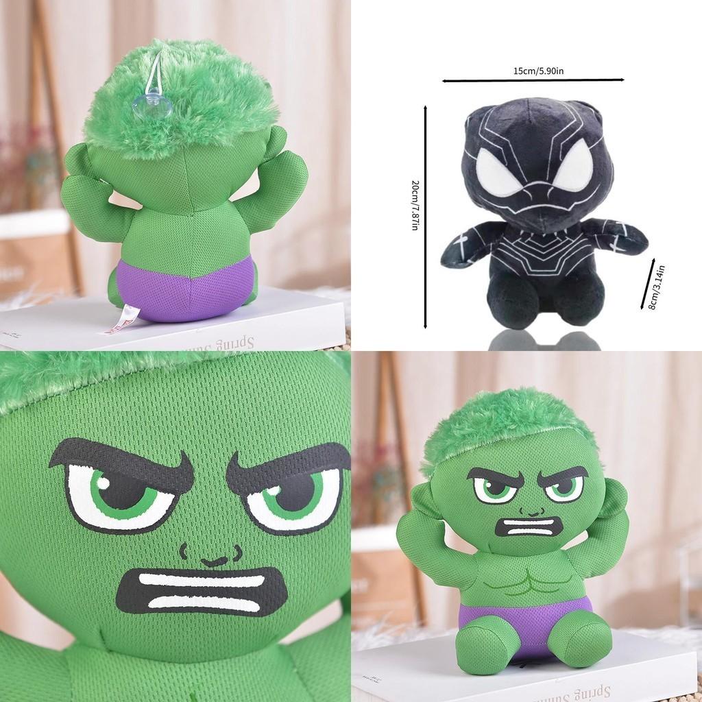 Superhero Marvel Avengers Plush Toys Black Panther, Hulk, And Groot In Ultra Soft Crystal Fabric