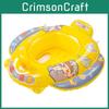 Durable Pvc Swim Ring For Children With Cartoon Pattern Suitable For Swimming And Water Activities Inner Diameter 85 Yellow