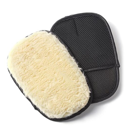 2Pcs Soft Wool Car Wash Gloves Water Absorption Car Wiping Gloves Lint-free Car Wiping Cloth for Home Auto Cleaning