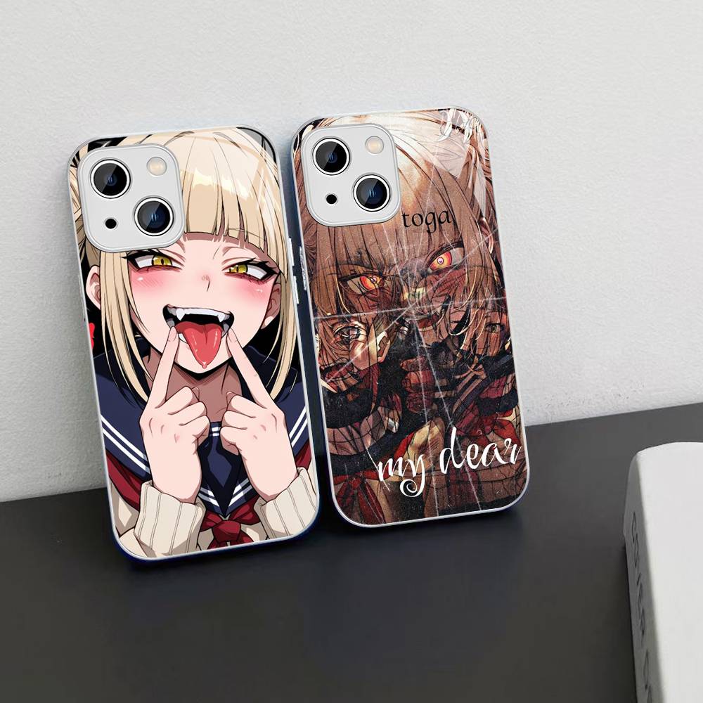 Toga Himiko My Hero Academia Tempered Glass For Iphone 14 13 12 11 Pro Mini XS MAX 14Plus X XS XR Cover