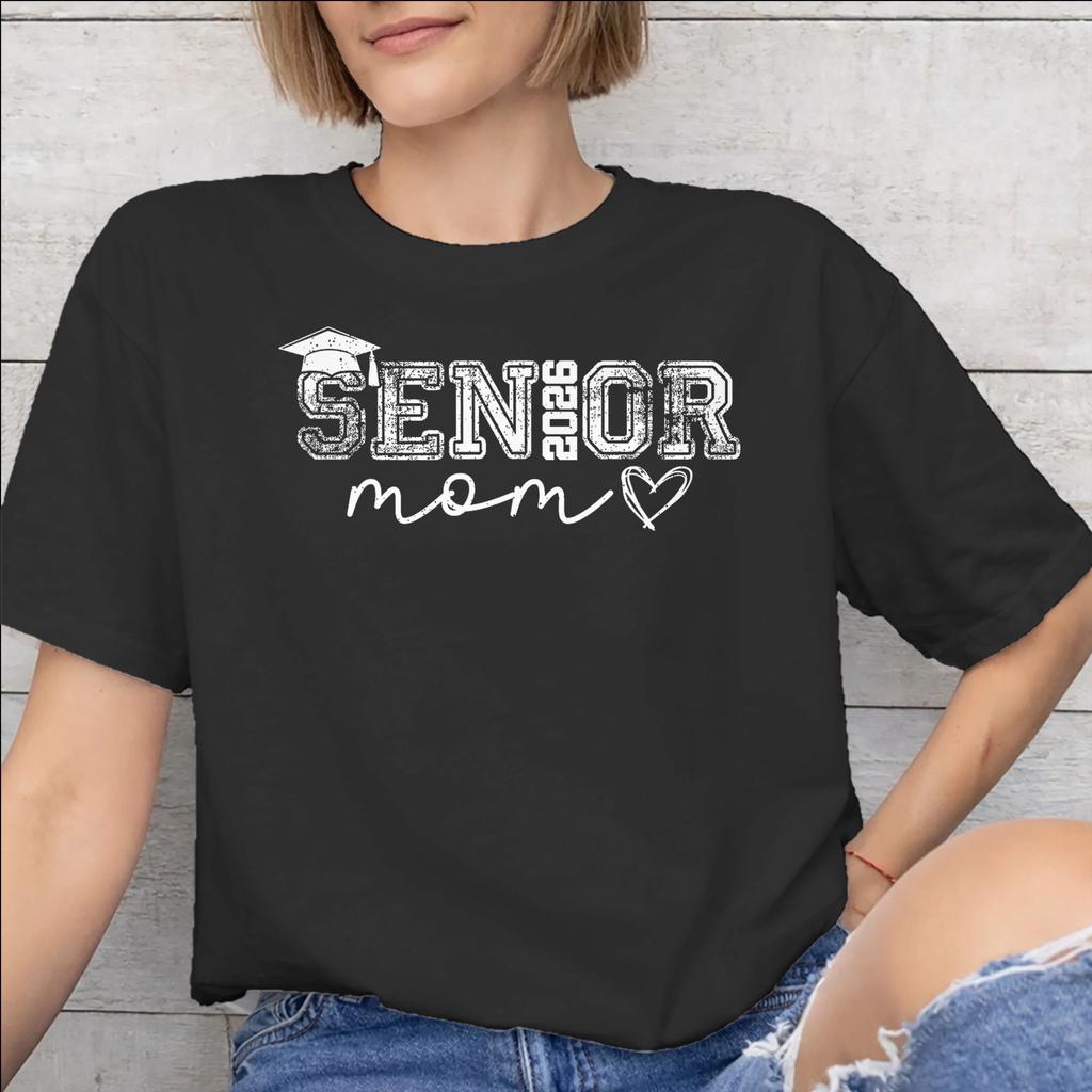 Class of 2026 Senior Graduation Graphic Printed T Shirt for Unisex Unisex Pure Cotton Tee Shirt Clothing