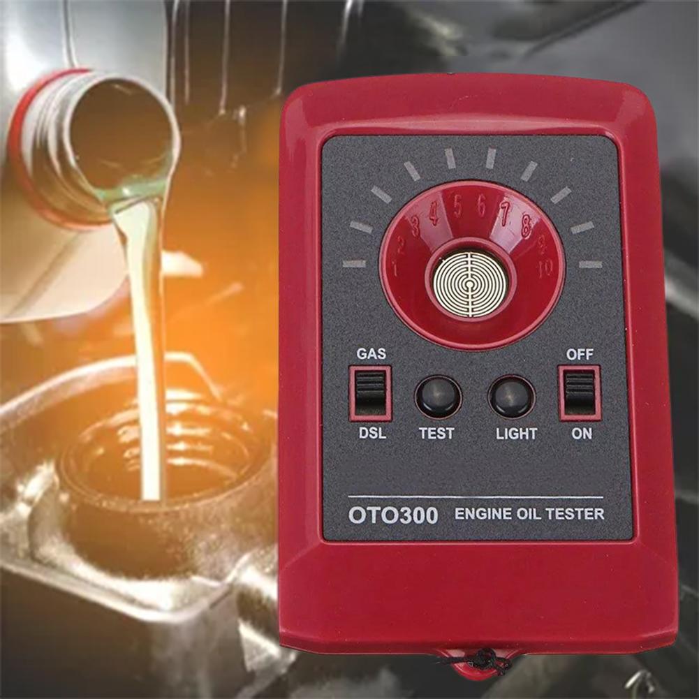 Automobile Car Oil Quality Tester 12V Digital Car Oil Tester LED Digital Gas Diesel Fluid Analyzer Engine Oil Quality Detector