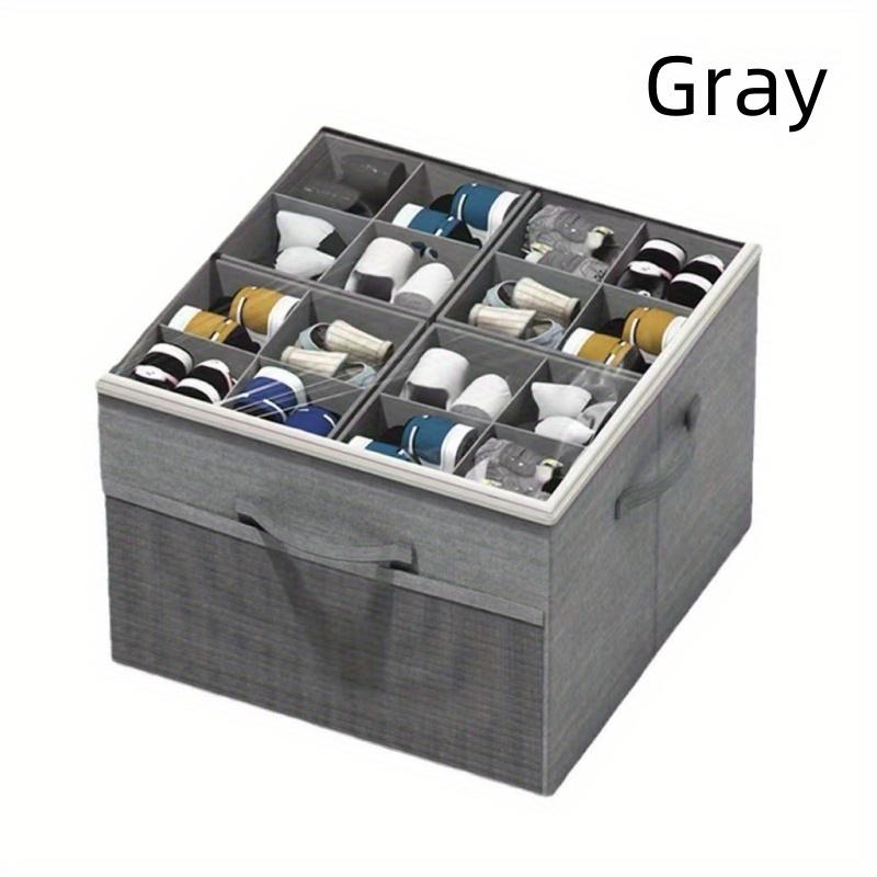 1PC Storage Box Combination Clothing Tidy Storage Wardrobe Compartments Multifunctional Oxford Cloth Dustproof Shoe Box 43*43*30