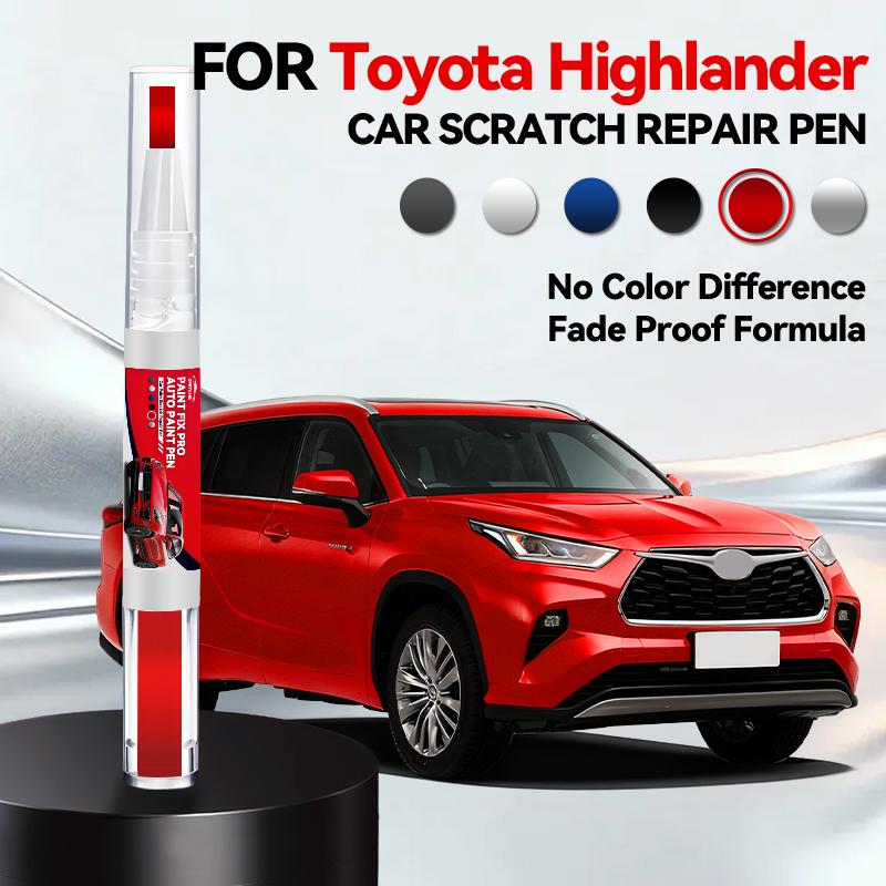 For Toyota Highlander 2001-2025 XU80 20 40 50 Paint Repair Pen Touch Up Scratch Remover DIY Car Accessories Black White Red Gray