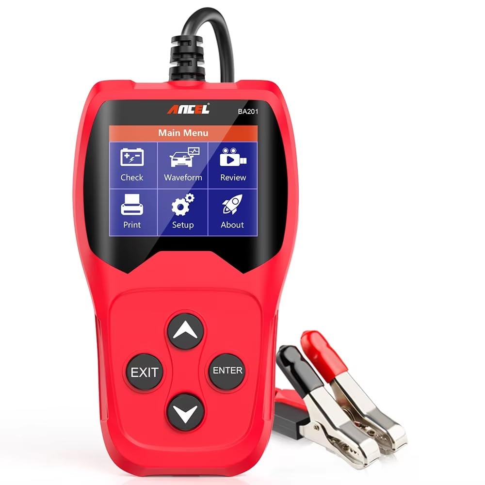 Ancel BA201 Tester 12V Analyzer Car Quick Crank Charging Car Detector 12V Cranking Load Tester Tool 100-2000CCA