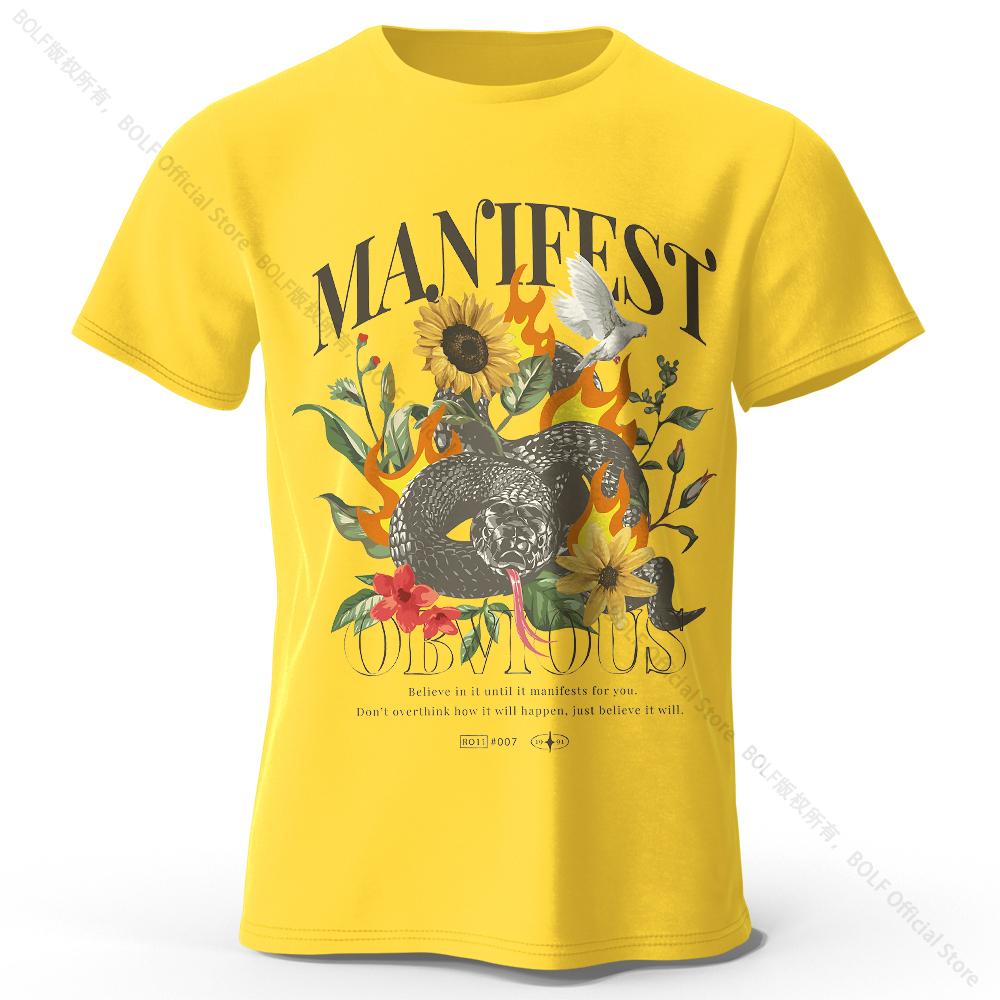 

Футболка из 100% хлопка с принтом в стиле ретро 90-х годов, дышащая футболка с круглым вырезом и коротким рукавом, повседневная одежда унисекс XXXL жёлтый