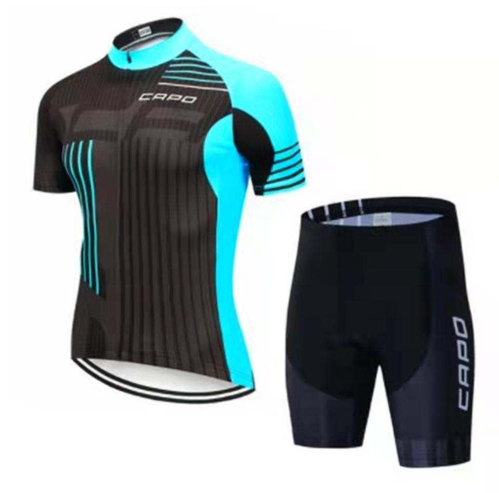 Tour De France Cycling Suit Short-Sleeved Quick-Drying Breathable Suit Outdoor Road Mountain Bike Riding Equipment