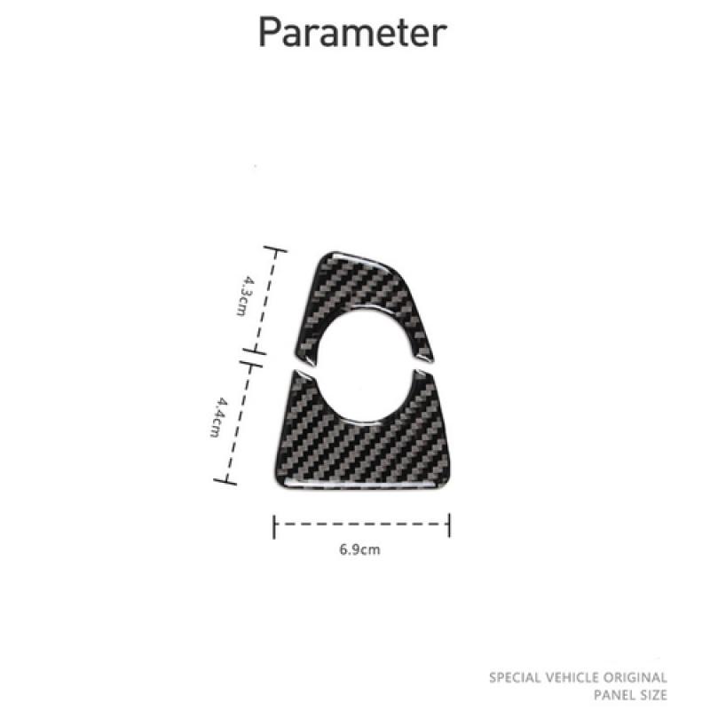 A+ Black Carbon Fiber Car Gear Shift Panel Trim Sticker For BMW 3 4 Series F30 F31