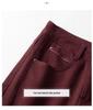 Damen Drapey Weiße Lässige Baumwollhosen: 2025 Herbst Hochtailliert, Locker, Schlankmachend, Gerades Bein, Weites Bein Lange Hose