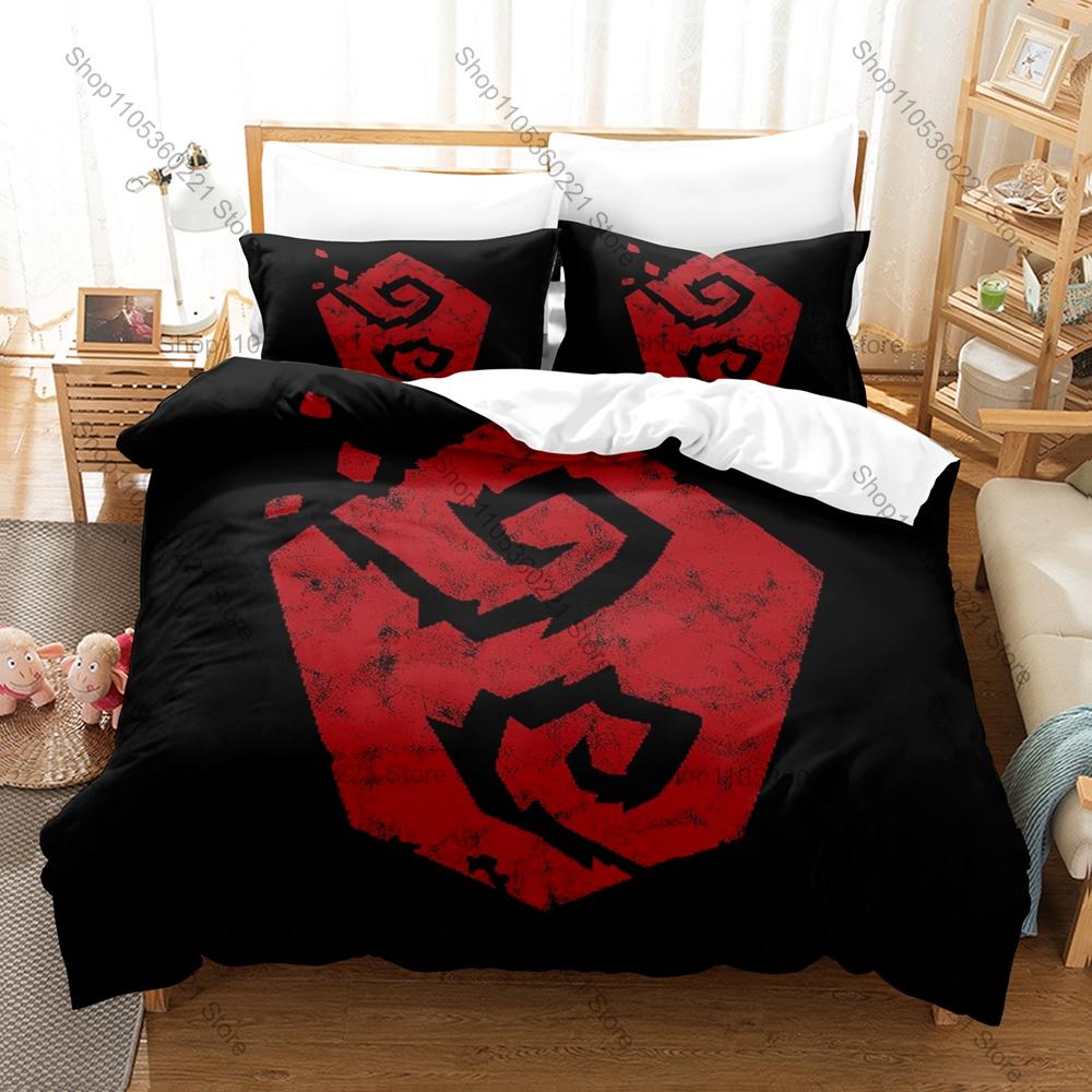 Remnant From the Ashes Pattern Duvet Cover + 2 Pillowcases, Stylish Soft Bed Linens for Game Lovers
