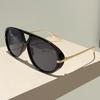 Oversized Pilot Sunglasses New in Vintage Double Bridge Sun Glasses Women Trendy Luxury Brand Design Outdoor Shades