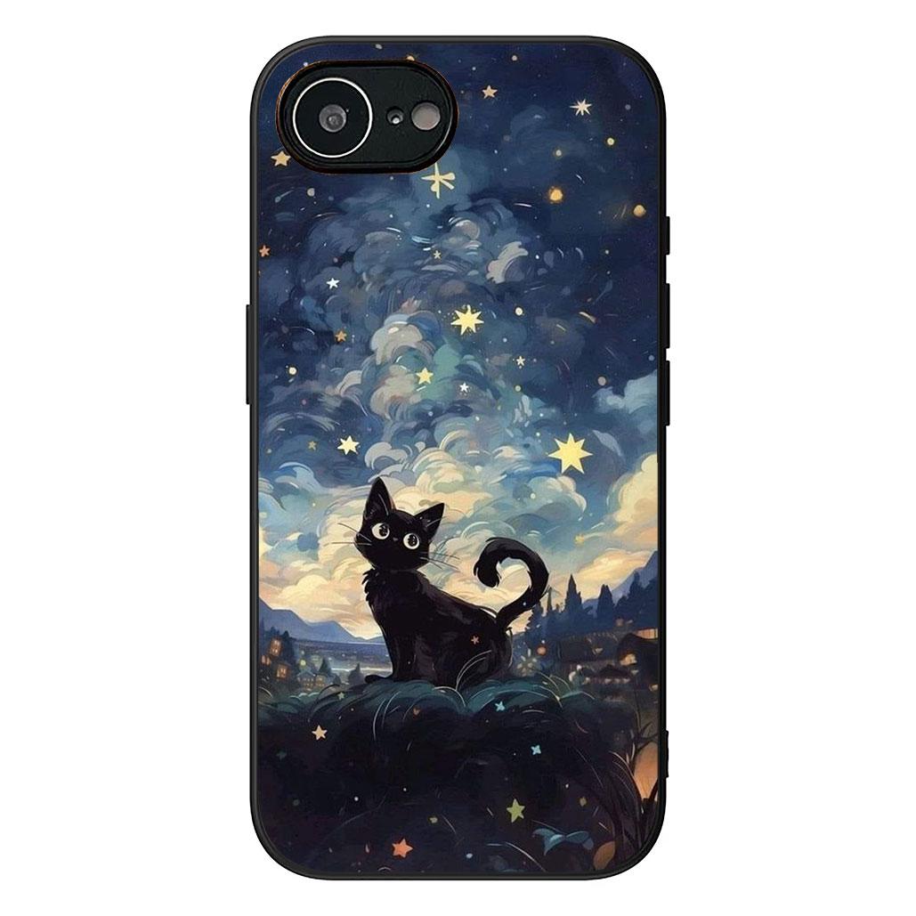 

Anime Black Meow Kitten Cat Phone Case for Xiaomi Redmi Note 13 14 ProPlus Pro Plus 14C A4 13C Pro+ Note14 Protective Cover Redmi Note 13 Pro+ 5G