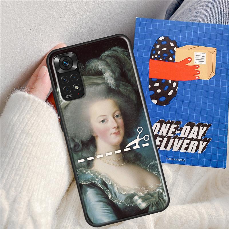 Marie Antoinette Case For Xiaomi Redmi Note 12 Pro 8 9 10 11 Pro Note 12S 10S 11S 9S 9C 10A 10C 12C Cover