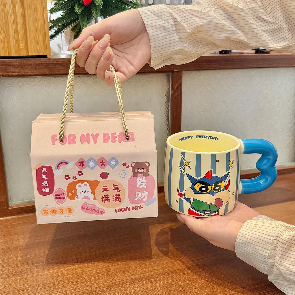 Joint Cup High-Value Ceramic Mug Household Large-Capacity Water Cup For Girls' Birthday Gifts