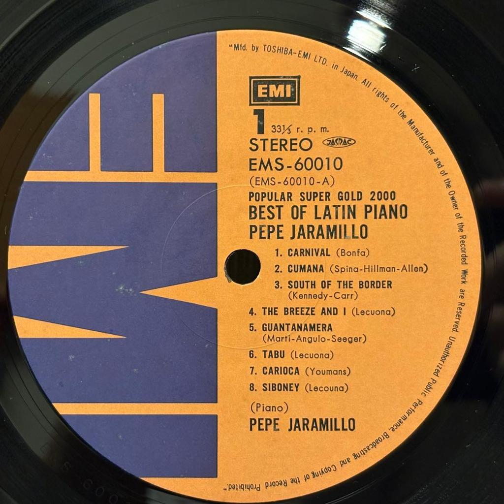 [USED] Best Of Latin Piano - Pepe Jaramillo