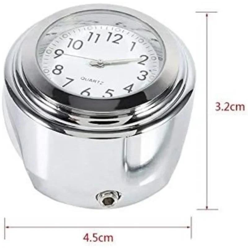 Motorradlenkeruhr Universelle Wasserdichte Lenker Zifferblattuhr Uhr Edelstahl Umbau Fahrrad Nachtsicht Stoßfeste Uhr