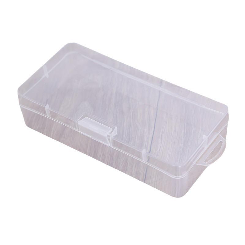 Clear Buckle Plastic Storage Box for Tools, Electronics, and Fishing Hooks