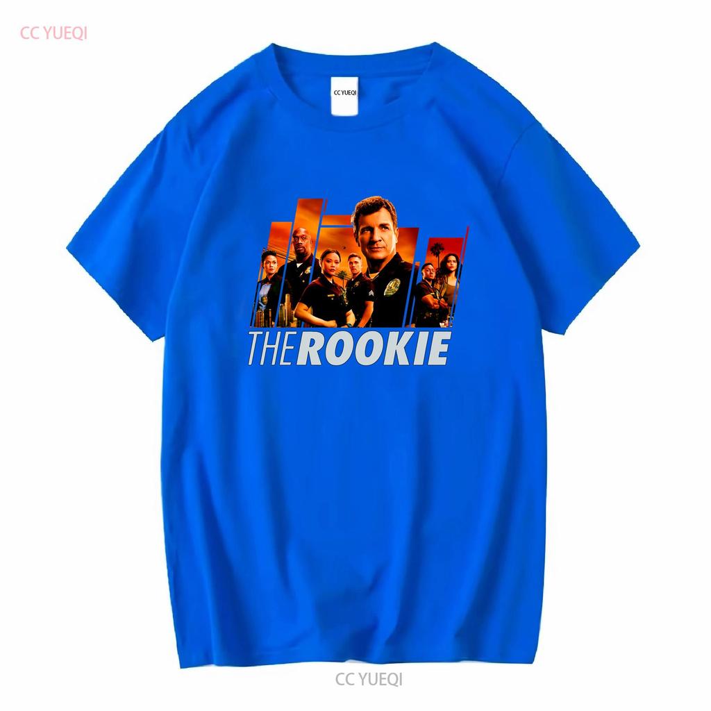 The Rookie Fanart Poster Klassisches T-Shirt lang- oder kurzärmlig Vintage Gewaschen Weich Mode Lässig Unisex Oberteil für den Alltag
