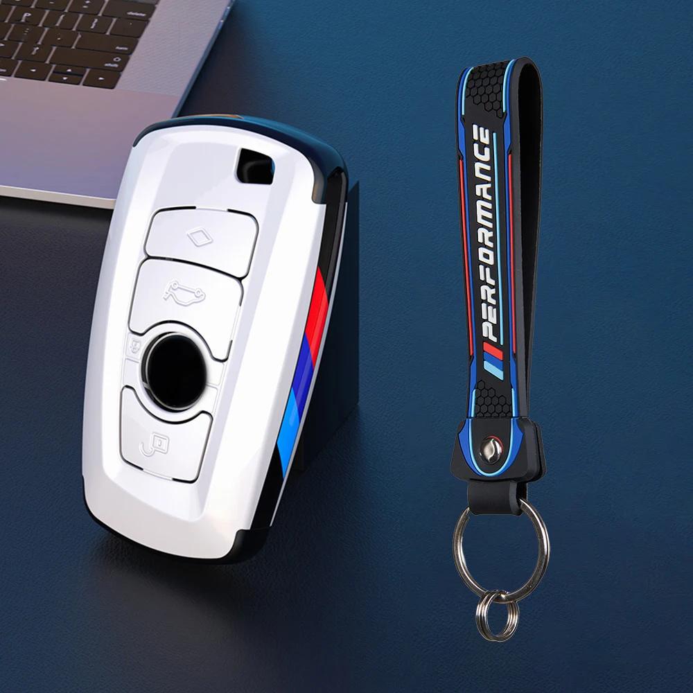 Hot 2025 Carbon Fibre Car Key Cover Case Holder Shell Bag For BMW F30 F20 F10 F18 F22 F01 X3 X4 F06 F02 M3 M5 Auto Keychain Acce