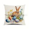 Popular Easter Cartoon Rabbit Sofa Cushion Cover for Home Decoration