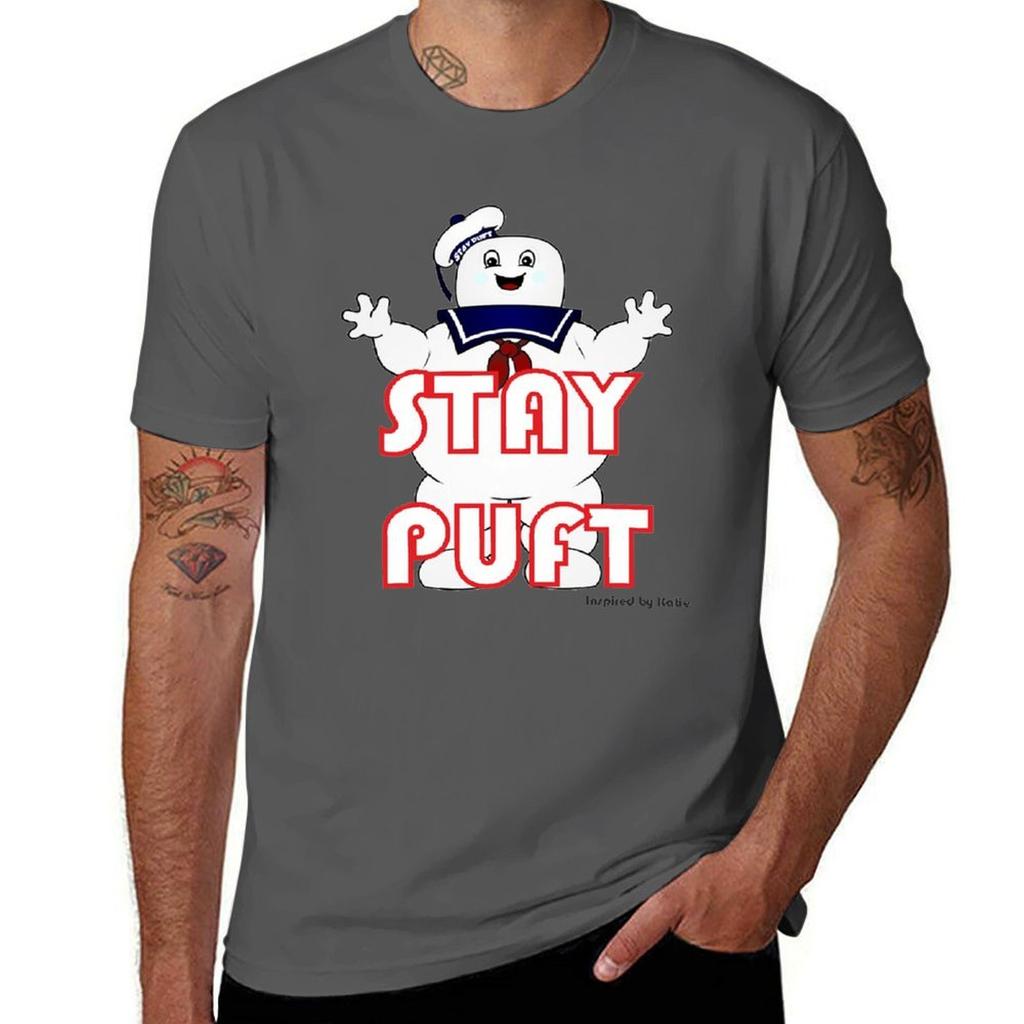 Stay Puft TShirt Fashion Simple Casual Tee Shirt