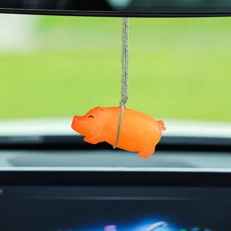 2025Car color-changing roast duck pendant car interior products cartoon high-grade car pendant 2025 creative new car hanging