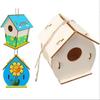 1PCS DIY Birdhouses and Birdcages Made from Wood Suitable for Bird Habitats