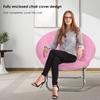 2Pcs Saucer Chair Cover Polyester High Elastic Round Moon Chair Protector Full Coverage Sofa Cushion Cover Furniture Decoration