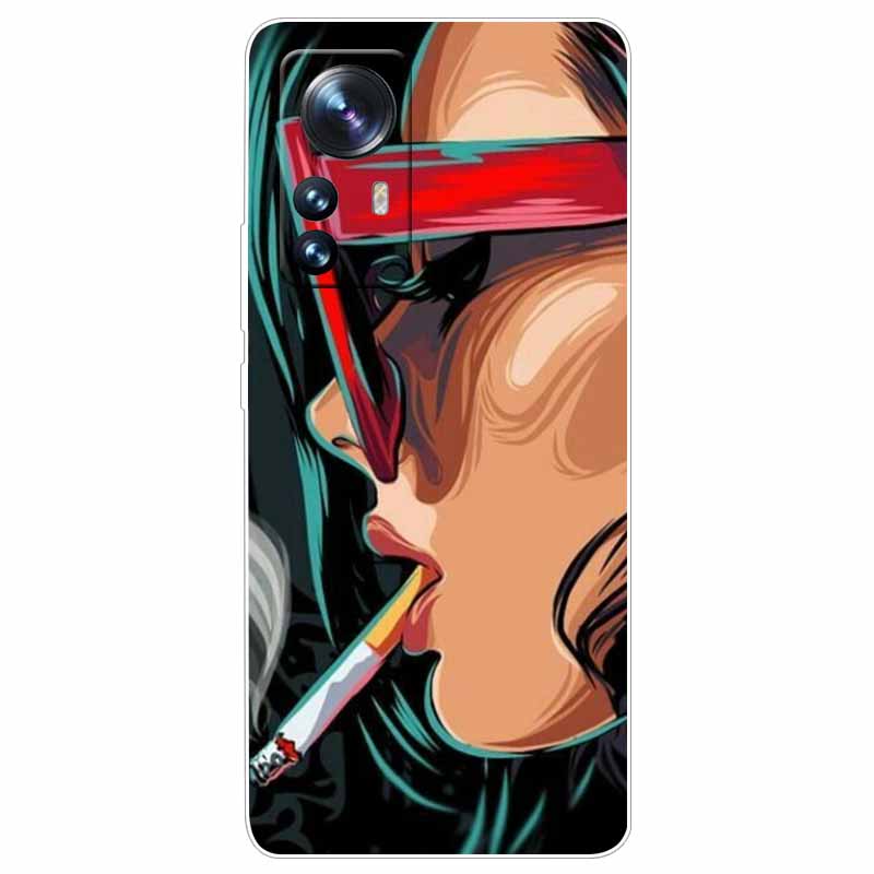 For Xiaomi 12T Pro 5G Case 12 T Cat Space Soft TPU Clear Silicone Funda Cases for Xiaomi 12T 5G Cover 12TPro Shockproof 2022