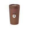 Brown Flip Cap Tumbler (420ml)