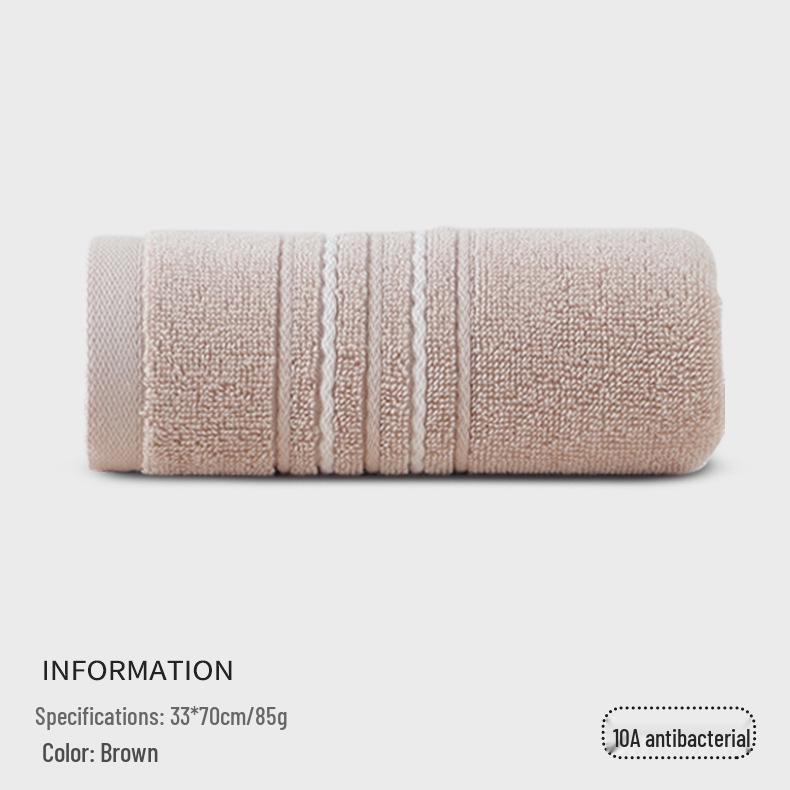 Super Soft Absorbent Pure Cotton Antibacterial Anti-mite Face Towel for Adults and Students 70x33 cm