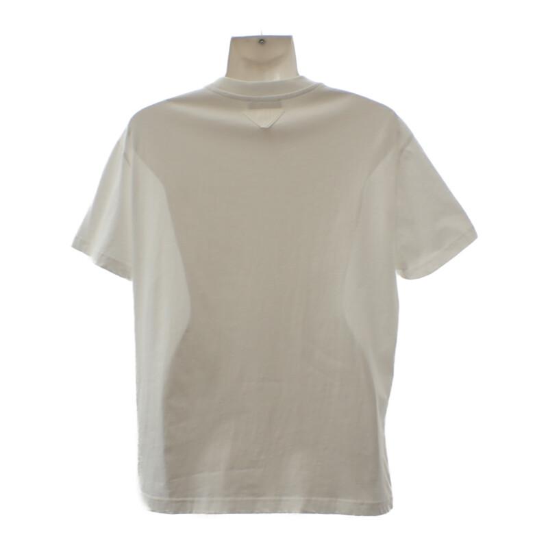 PRADA UJM492S151ILK L Short sleeve T-shirt white cotton mens