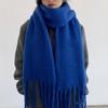 Tassel Winter Cashmere Scarves Mohair Long Shawl Classic Wool Scarf  Student
