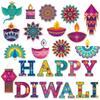 25 KS Indická tematická párty dekorace Diwali DIY ŠŤASTNÉ DIWALI Papírová tabule Dekorace Kartička Samolepky