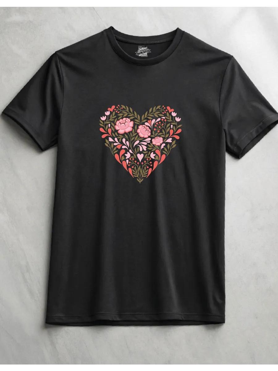 Fisherman fish heads print T-shirt M