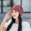 Breathable Crochet Brimless Hat for Spring and Autumn Comfortable Polyester Fabric Skull Hat for Women Daily Outfit